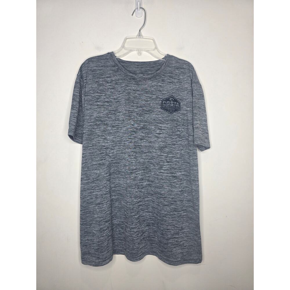 Costa Fishing grey short sleeve shirt - medium